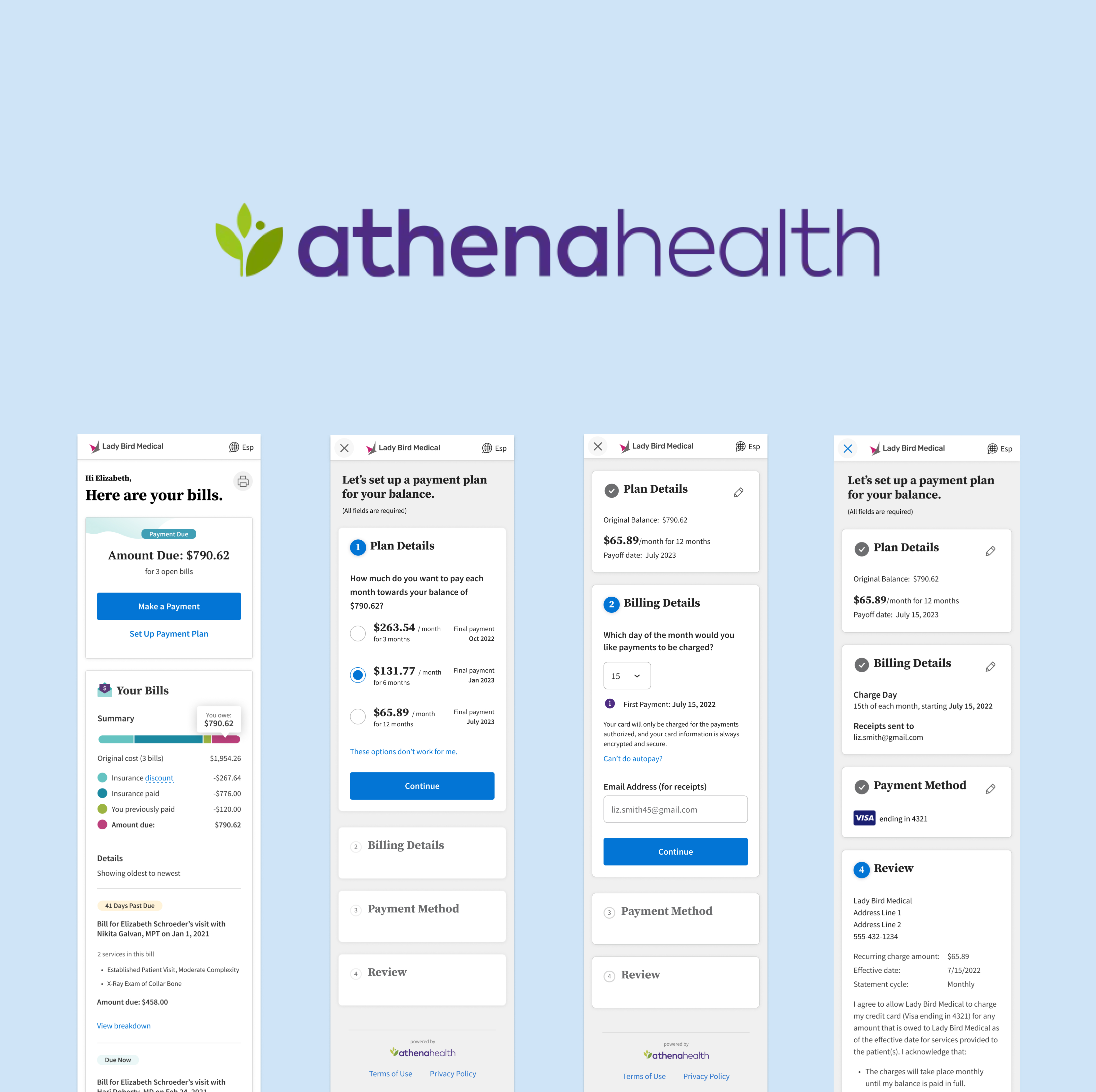 Patient Self-Service Payment Plans